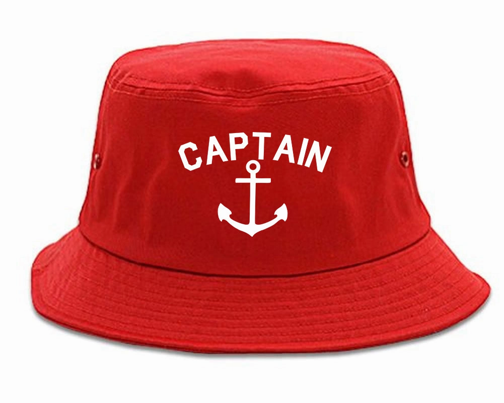 Sailing Captain Anchor Mens Bucket Hat