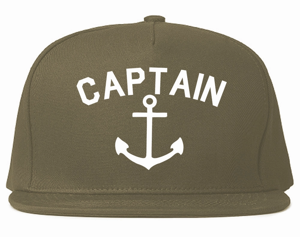 Sailing Captain Anchor Mens Snapback Hat