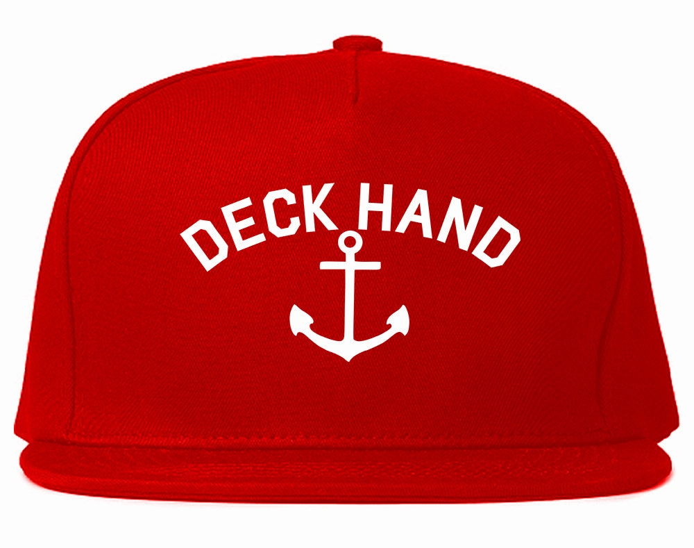 Sailing Deckhand Anchor Mens Snapback Hat