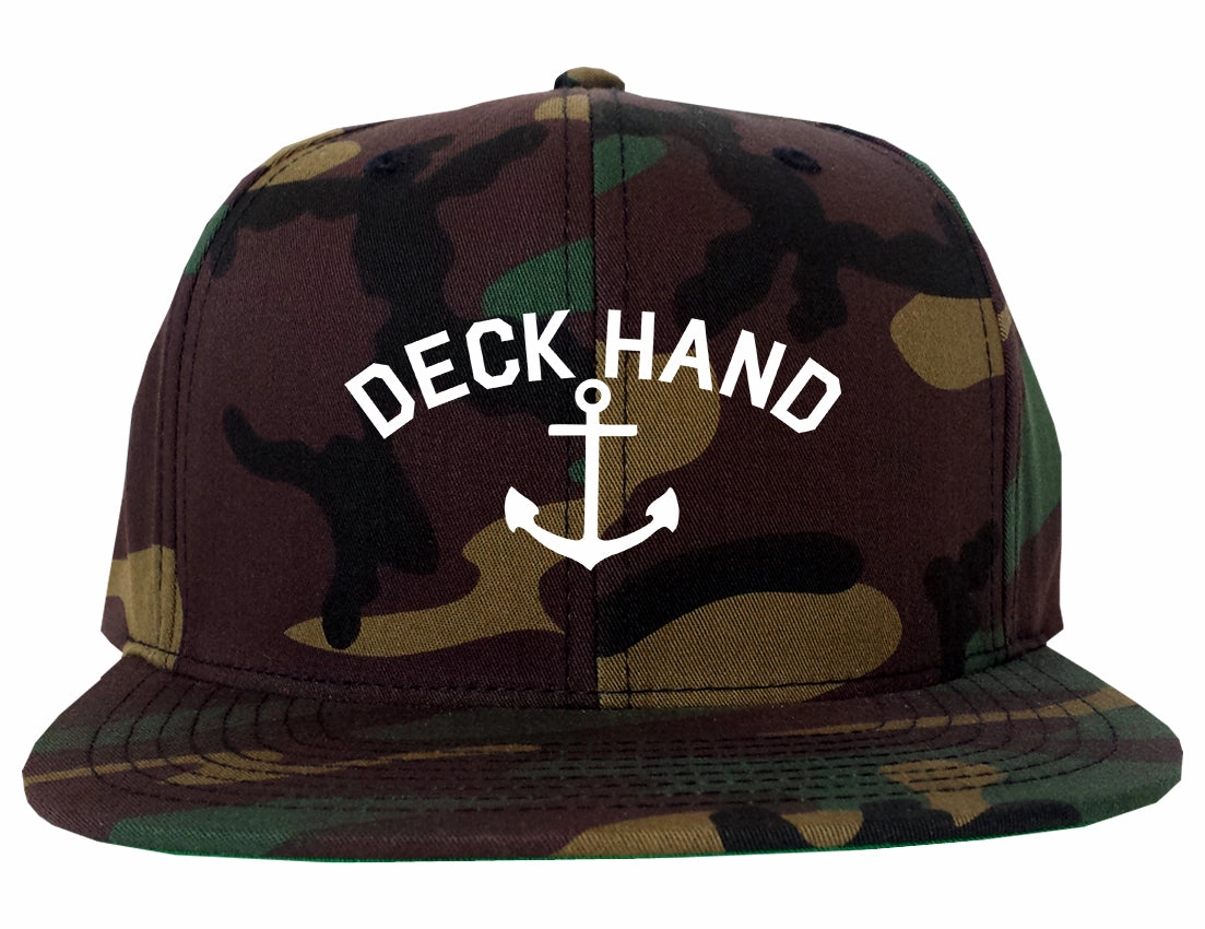 Sailing Deckhand Anchor Mens Snapback Hat