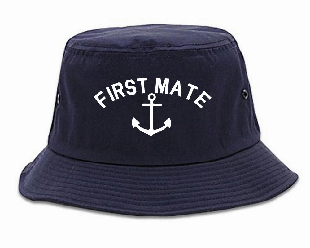 Sailing First Mate Anchor Mens Bucket Hat