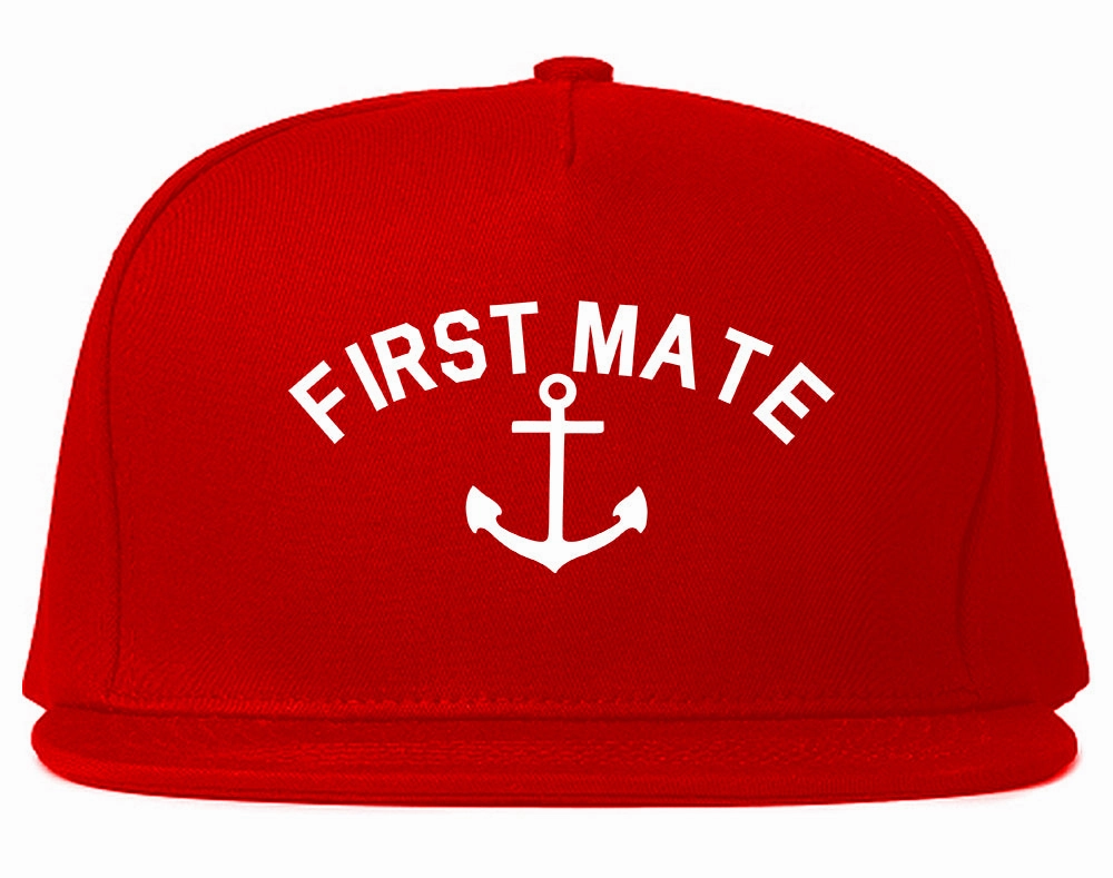 Sailing First Mate Anchor Mens Snapback Hat