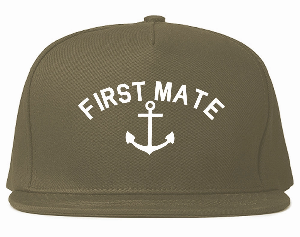 Sailing First Mate Anchor Mens Snapback Hat