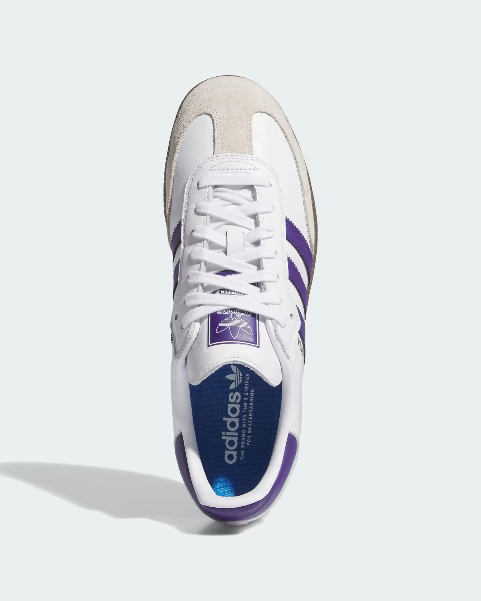 Samba ADV Schuhe - Wolkenweiß / College-Lila / Gold Metallic