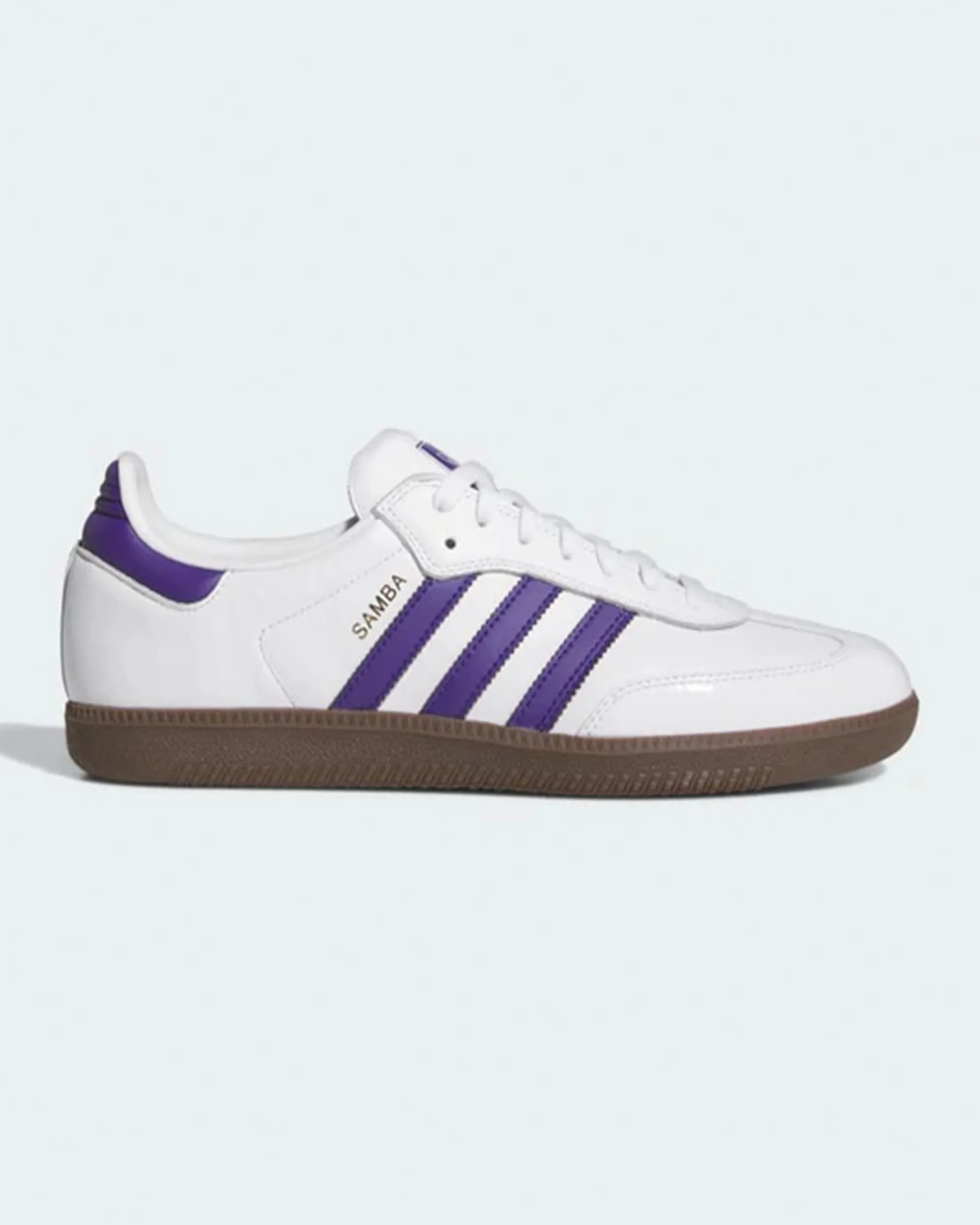 Samba ADV Schuhe - Wolkenweiß / College-Lila / Gold Metallic