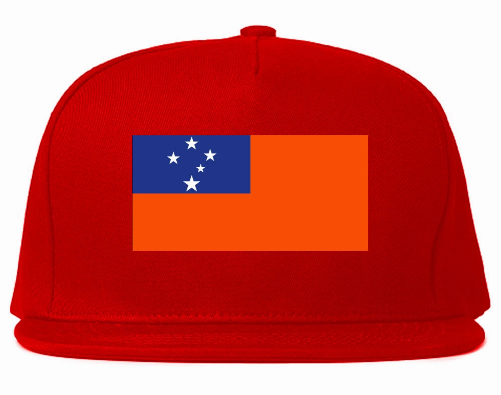 Samoa Flag Country Printed Snapback Hat Cap