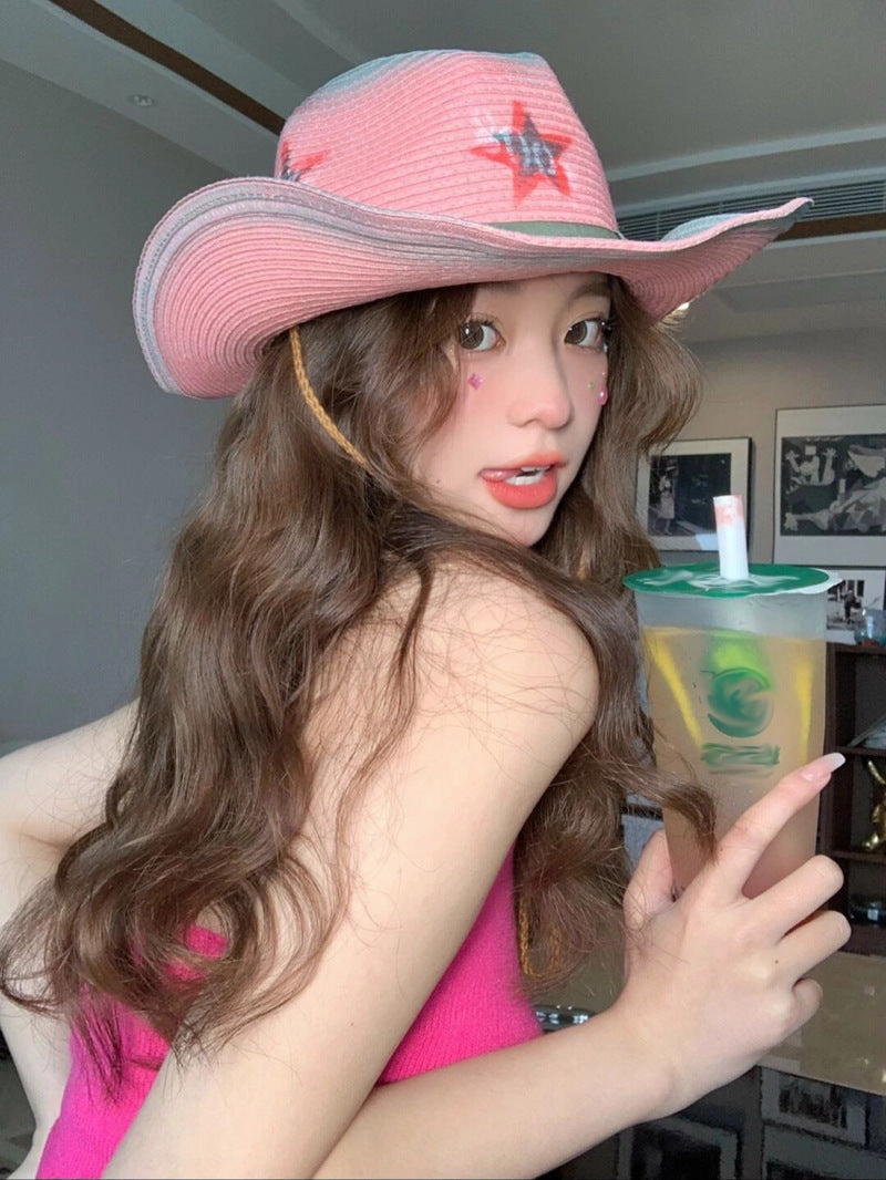 Sassy Western Straw Hat spring-straw-hat