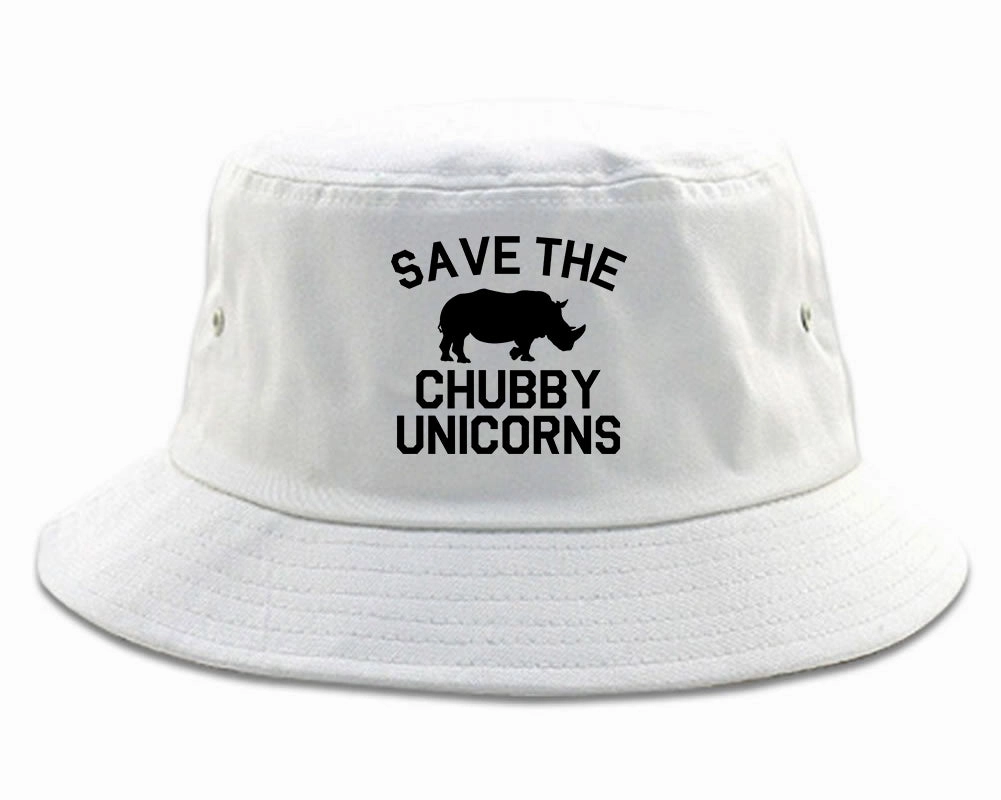 Save The Chubby Unicorns Funny Mens Bucket Hat