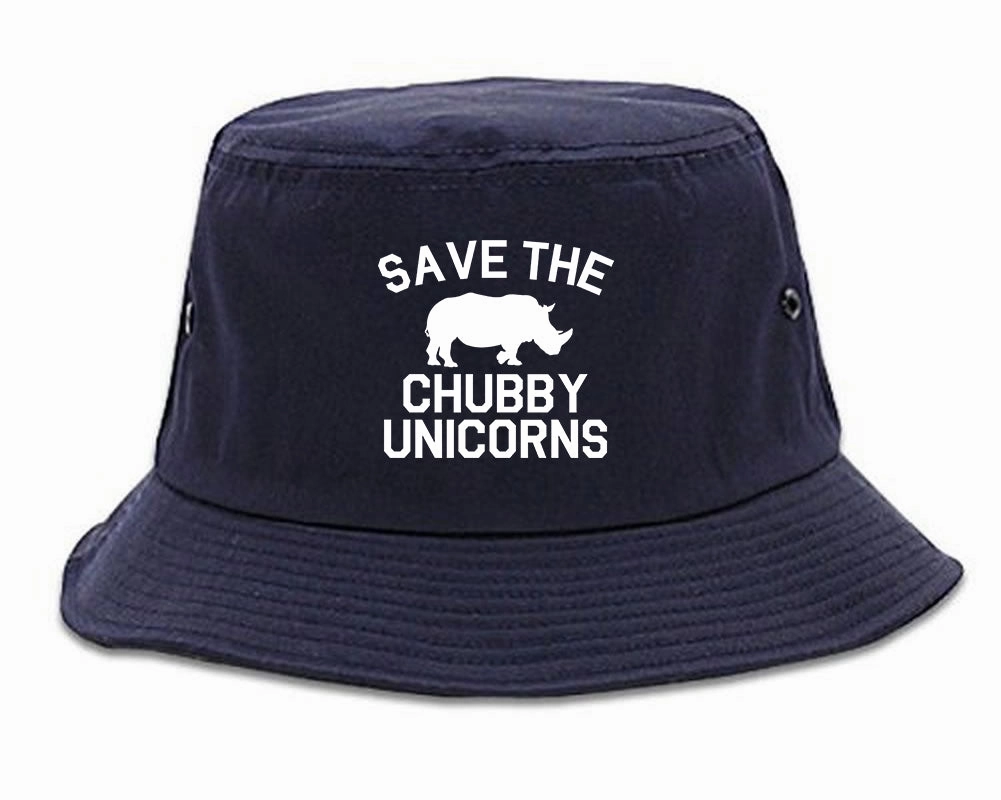 Save The Chubby Unicorns Funny Mens Bucket Hat