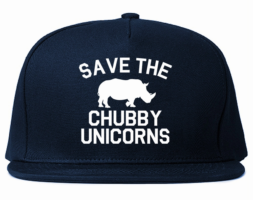 Save The Chubby Unicorns Funny Mens Snapback Hat