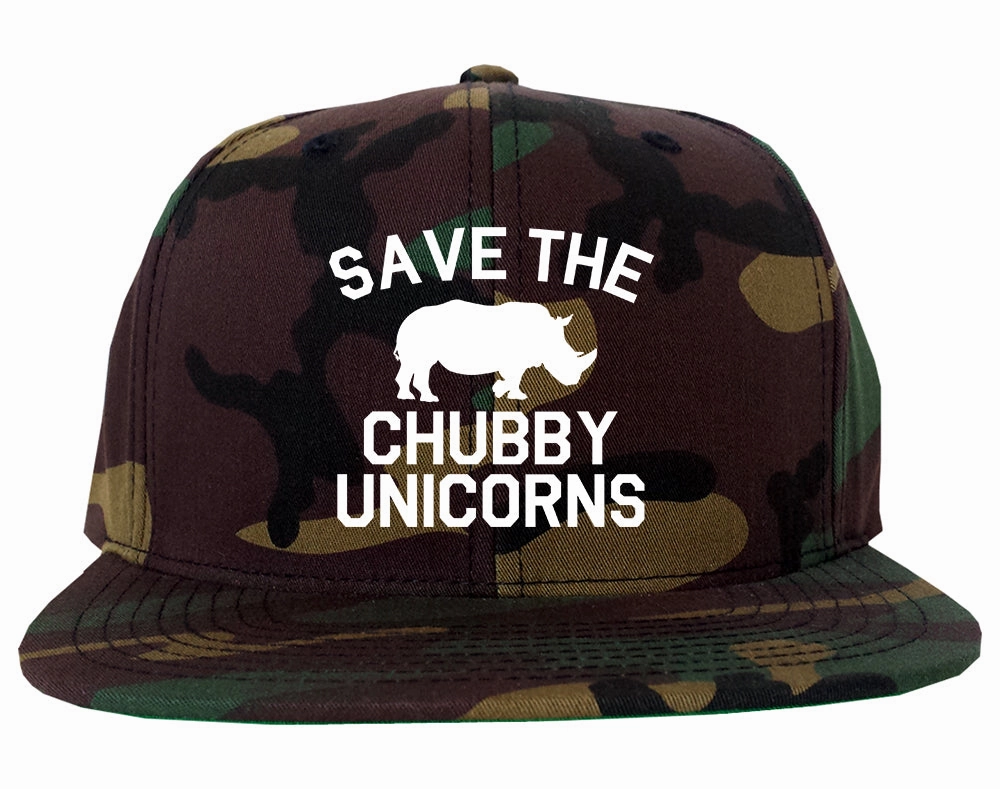 Save The Chubby Unicorns Funny Mens Snapback Hat