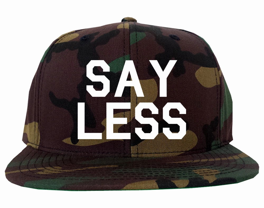 Say Less Mens Snapback Hat