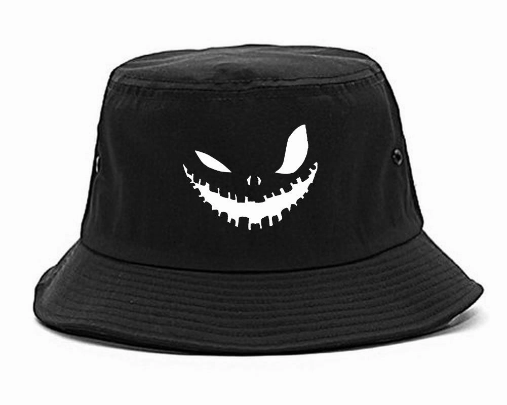 Scary Jack-o-lantern Face Halloween Bucket Hat