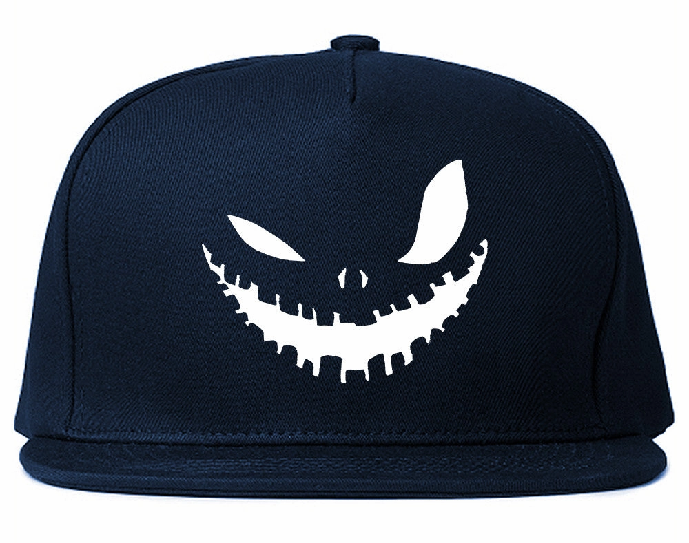 Scary Jack-o-lantern Face Halloween Snapback Hat