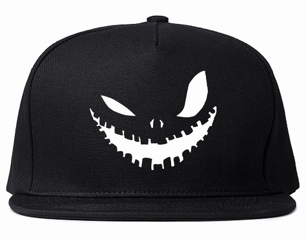Scary Jack-o-lantern Face Halloween Snapback Hat