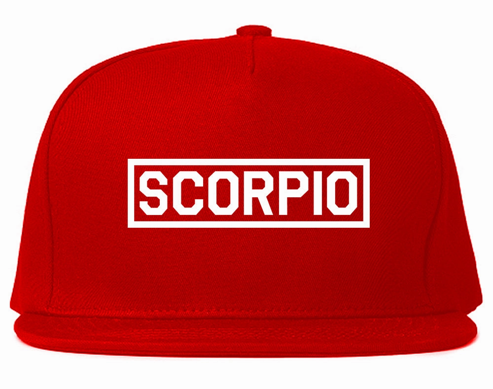Scorpio Horoscope Sign Mens Snapback Hat