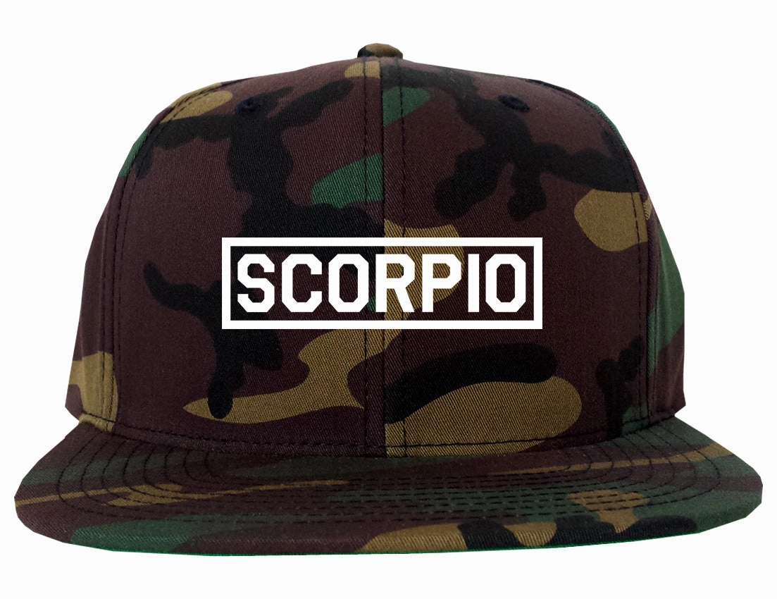Scorpio Horoscope Sign Mens Snapback Hat