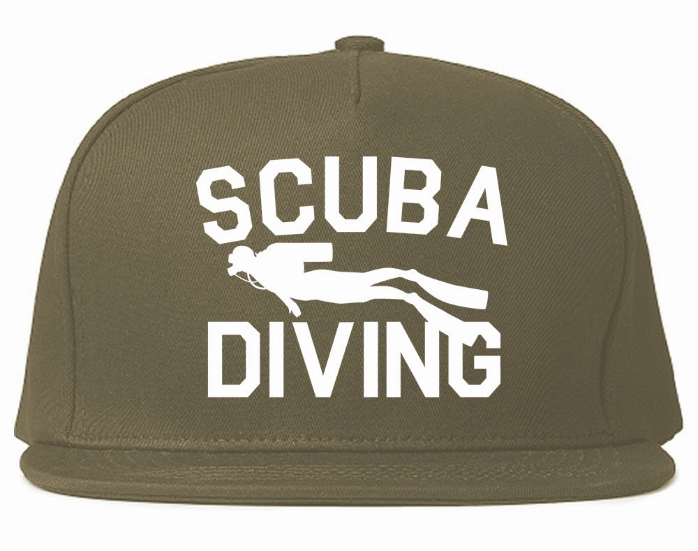Scuba Diving Mens Snapback Hat