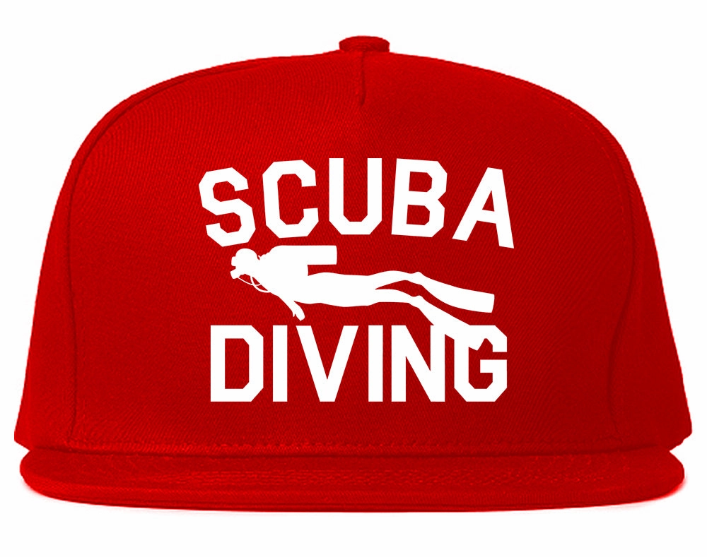 Scuba Diving Mens Snapback Hat