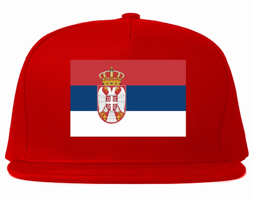 Serbia Flag Country Printed Snapback Hat Cap