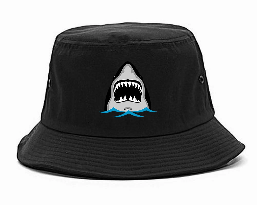 Shark Face Chest Mens Bucket Hat