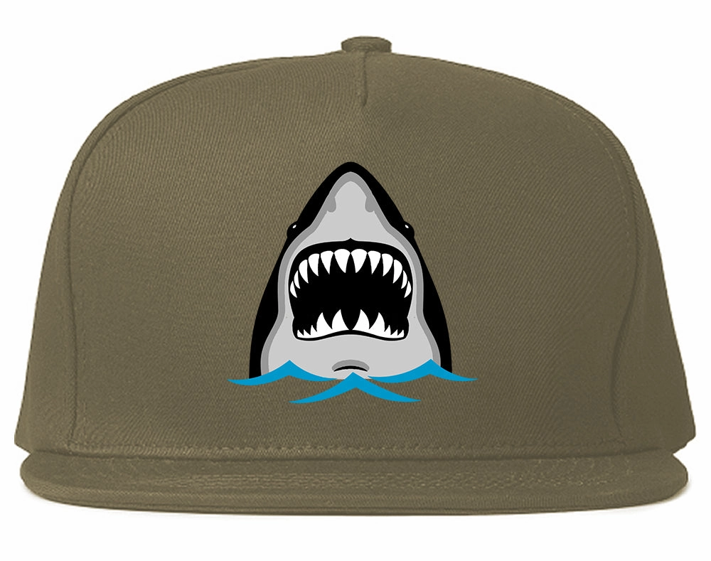 Shark Face Chest Mens Snapback Hat