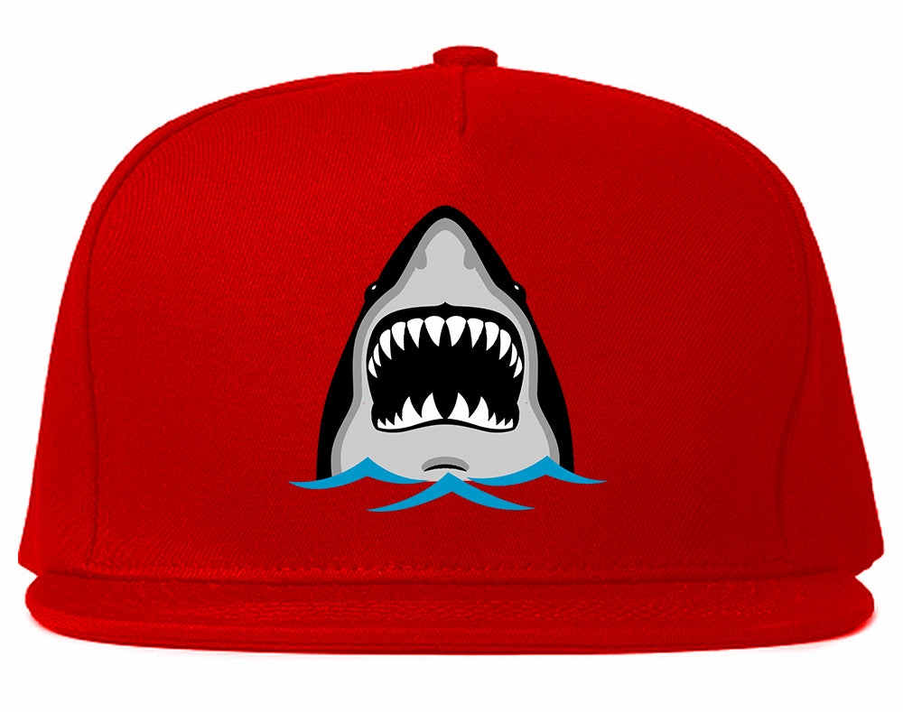 Shark Face Chest Mens Snapback Hat