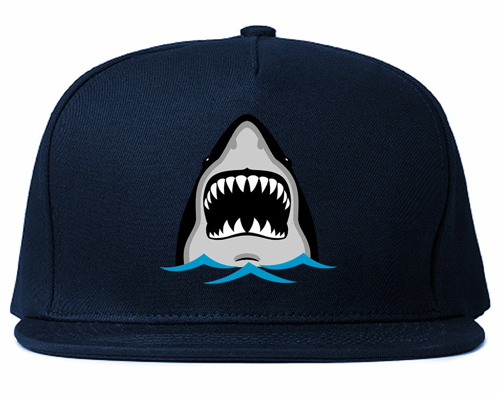 Shark Face Chest Mens Snapback Hat