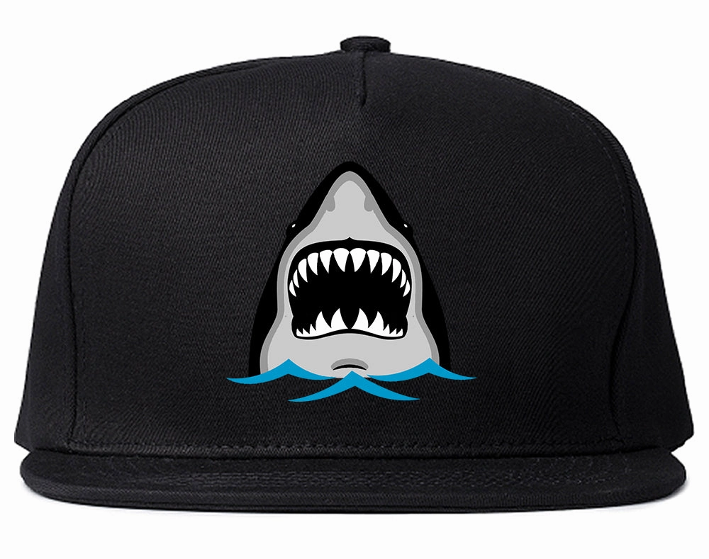 Shark Face Chest Mens Snapback Hat