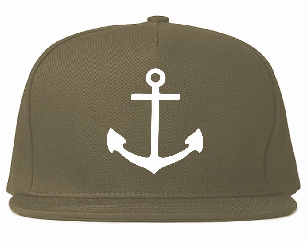 Ship Anchor Chest Mens Snapback Hat