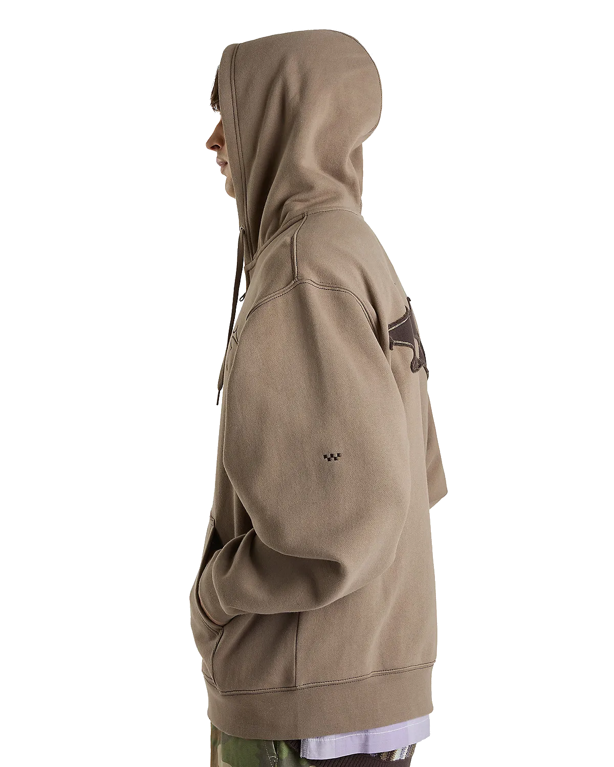 Skate V Thorn Zip Hoodie in Walnuss