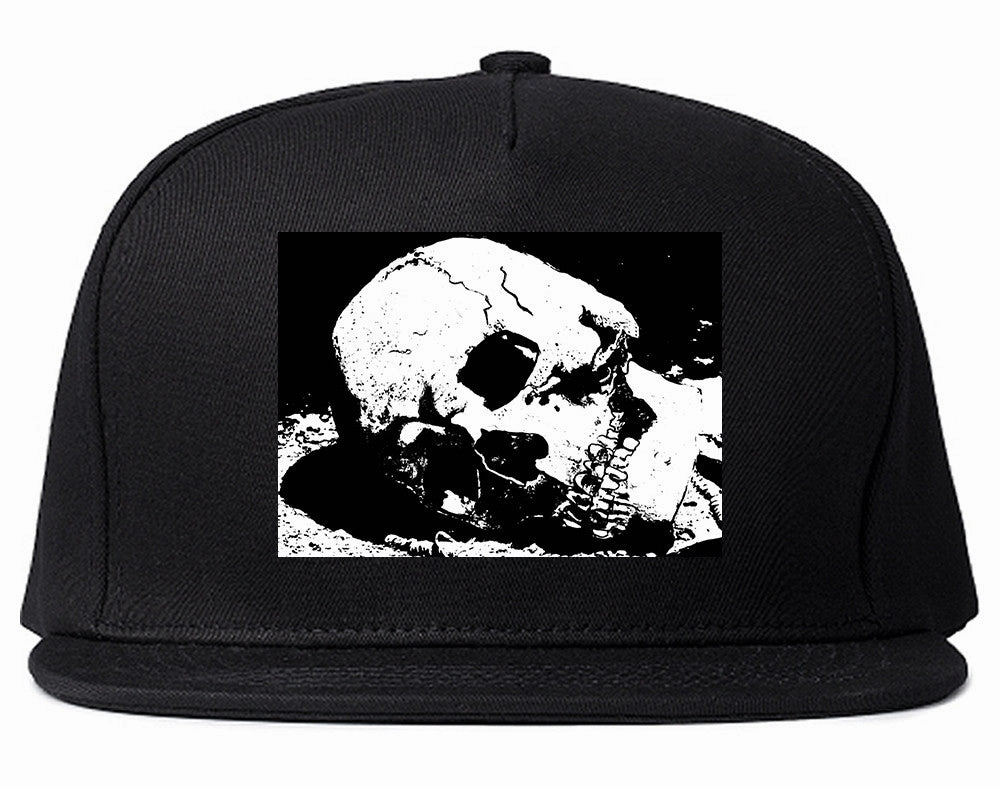Skull Decay Goth Snapback Hat