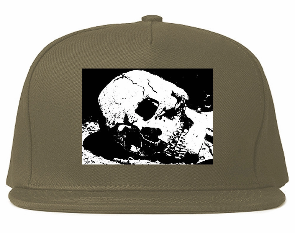Skull Decay Goth Snapback Hat