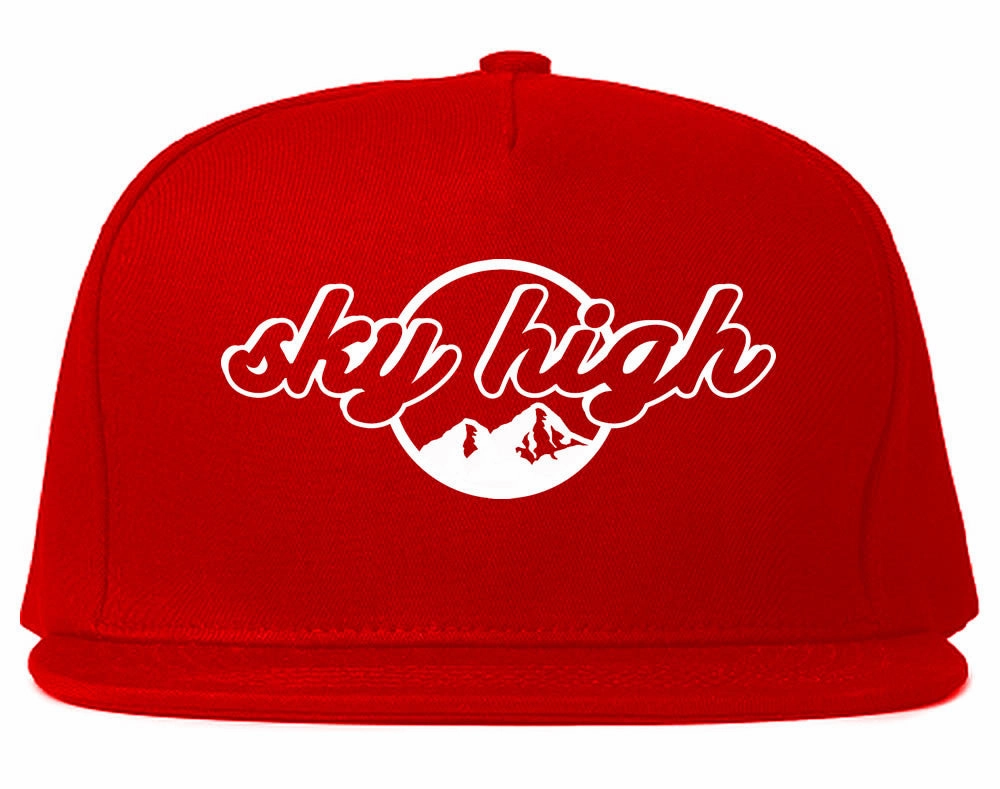 Sky High Mountain View Snapback Hat Cap