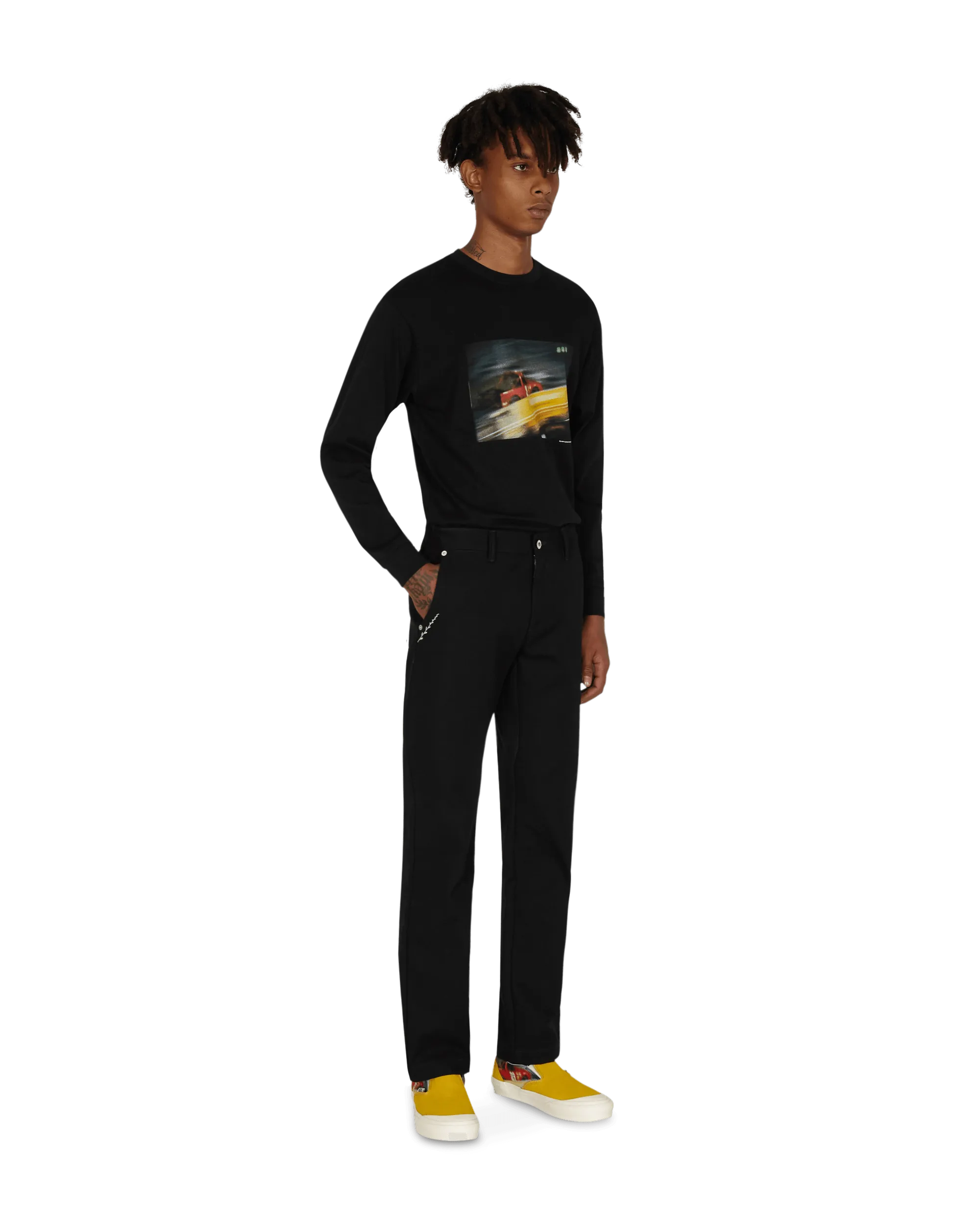 Slam Jam x Julian Klincewicz Langarm T-Shirt Schwarz
