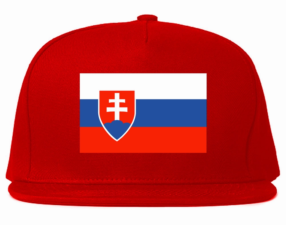 Slovakia Flag Country Printed Snapback Hat Cap