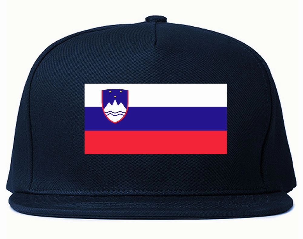 Slovenia Flag Country Printed Snapback Hat Cap