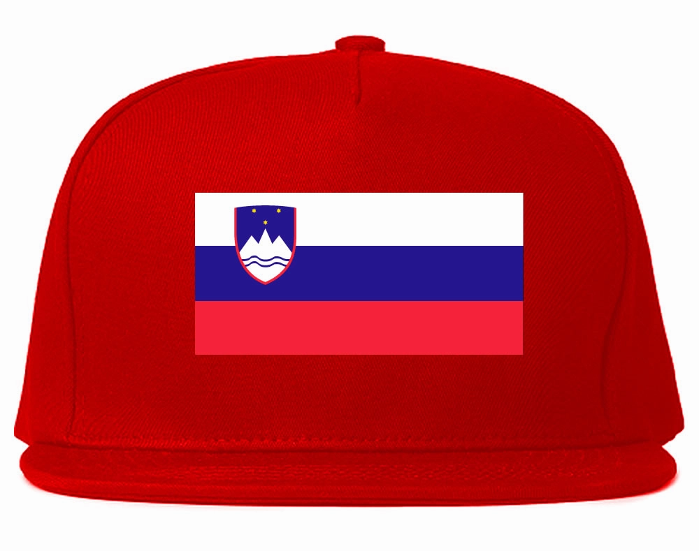 Slovenia Flag Country Printed Snapback Hat Cap