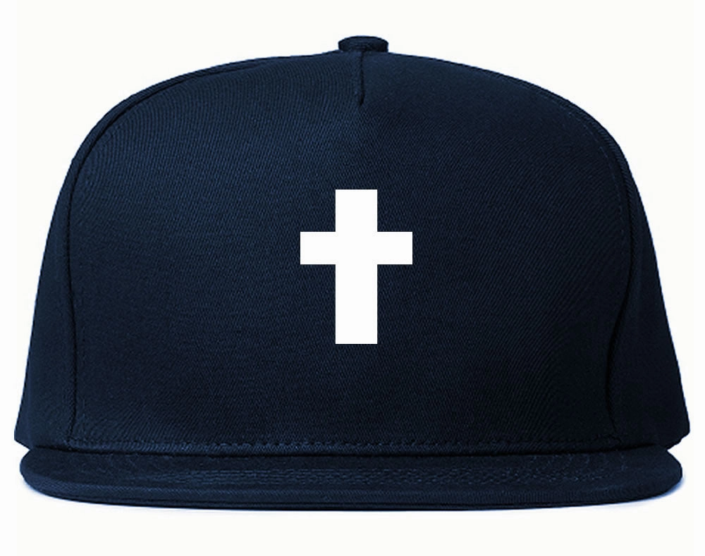 Small Cross Snapback Hat Cap