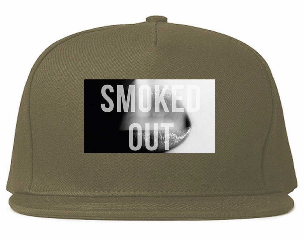 Smoked Out Weed Marijuana Smoke Snapback Hat