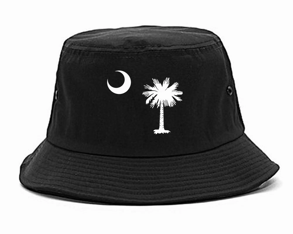 South Carolina State Flag Outline Mens Bucket Hat