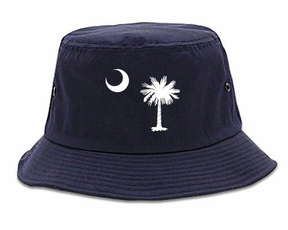 South Carolina State Flag Outline Mens Bucket Hat