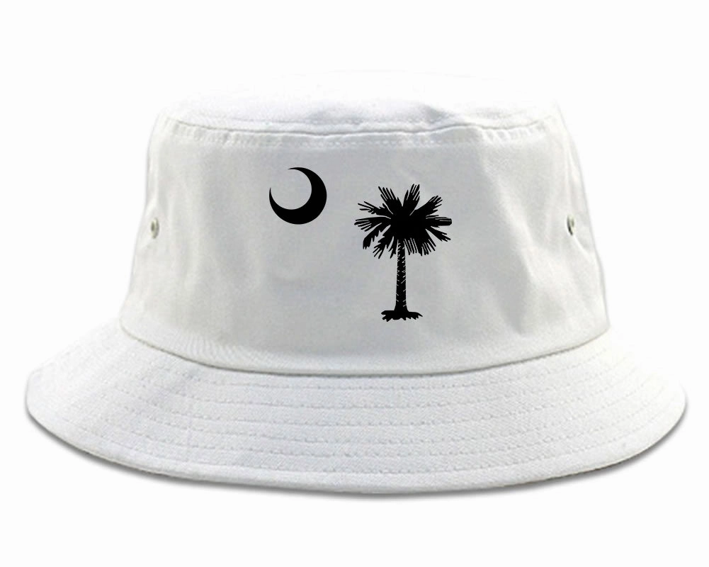 South Carolina State Flag Outline Mens Bucket Hat