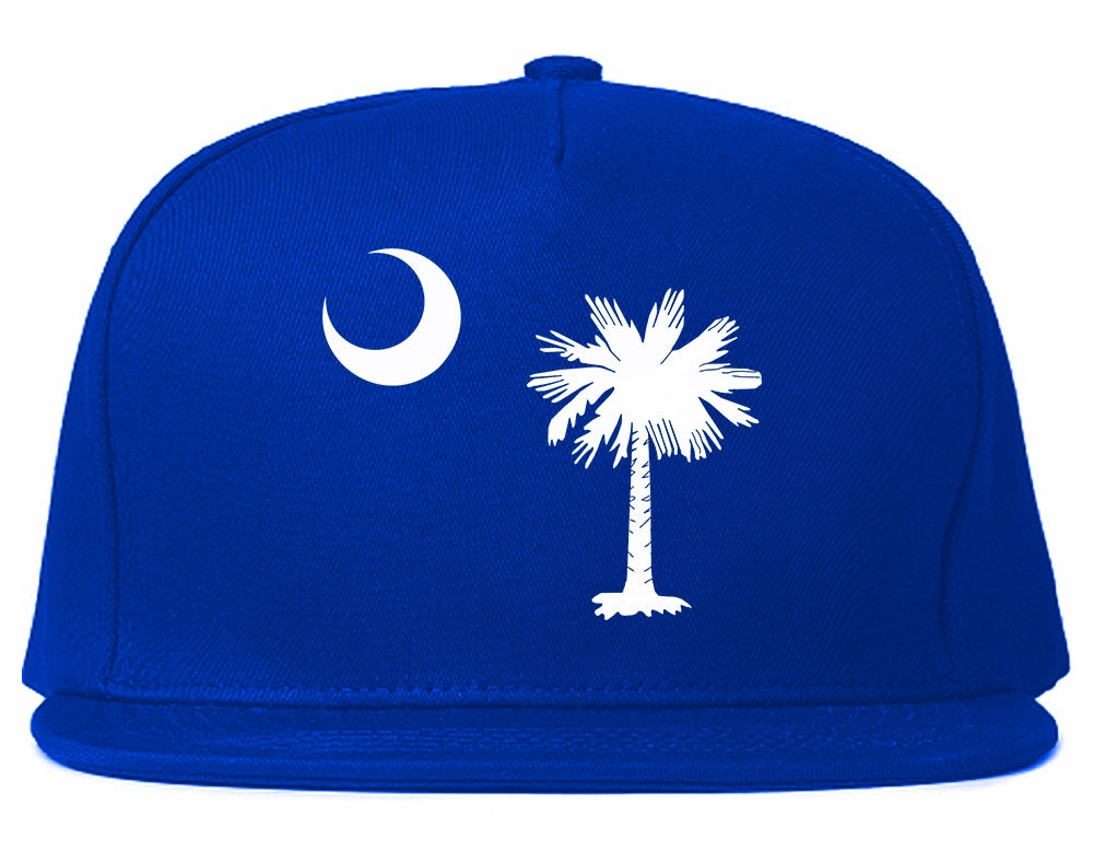 South Carolina State Flag Outline Mens Snapback Hat