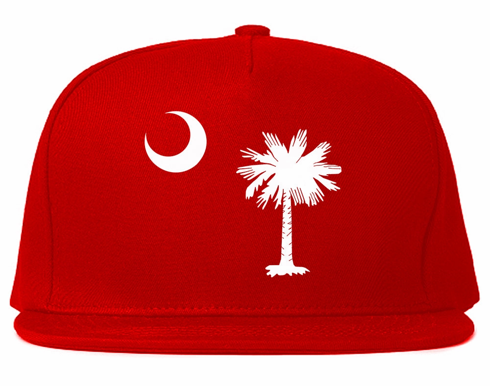 South Carolina State Flag Outline Mens Snapback Hat