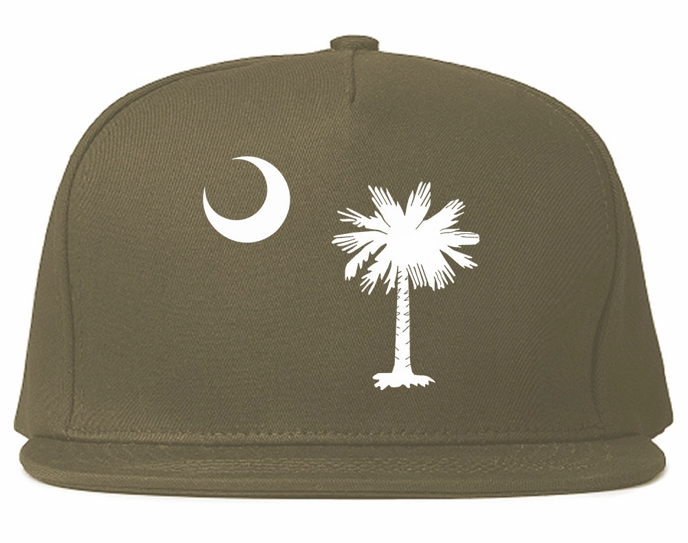 South Carolina State Flag Outline Mens Snapback Hat