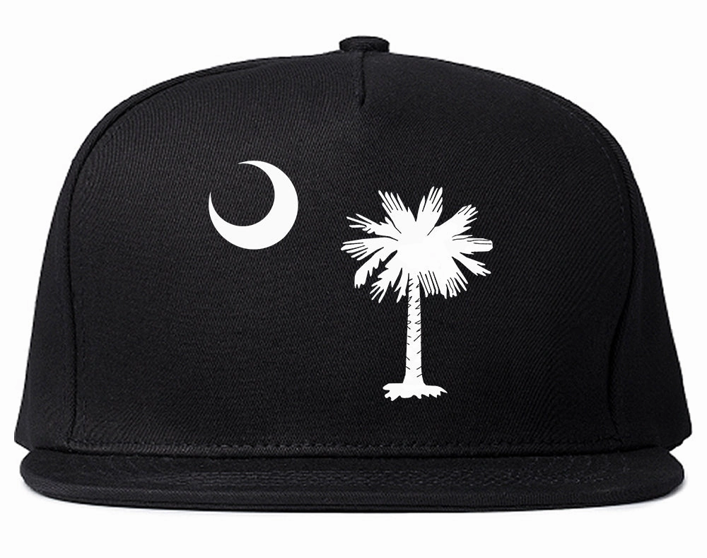 South Carolina State Flag Outline Mens Snapback Hat