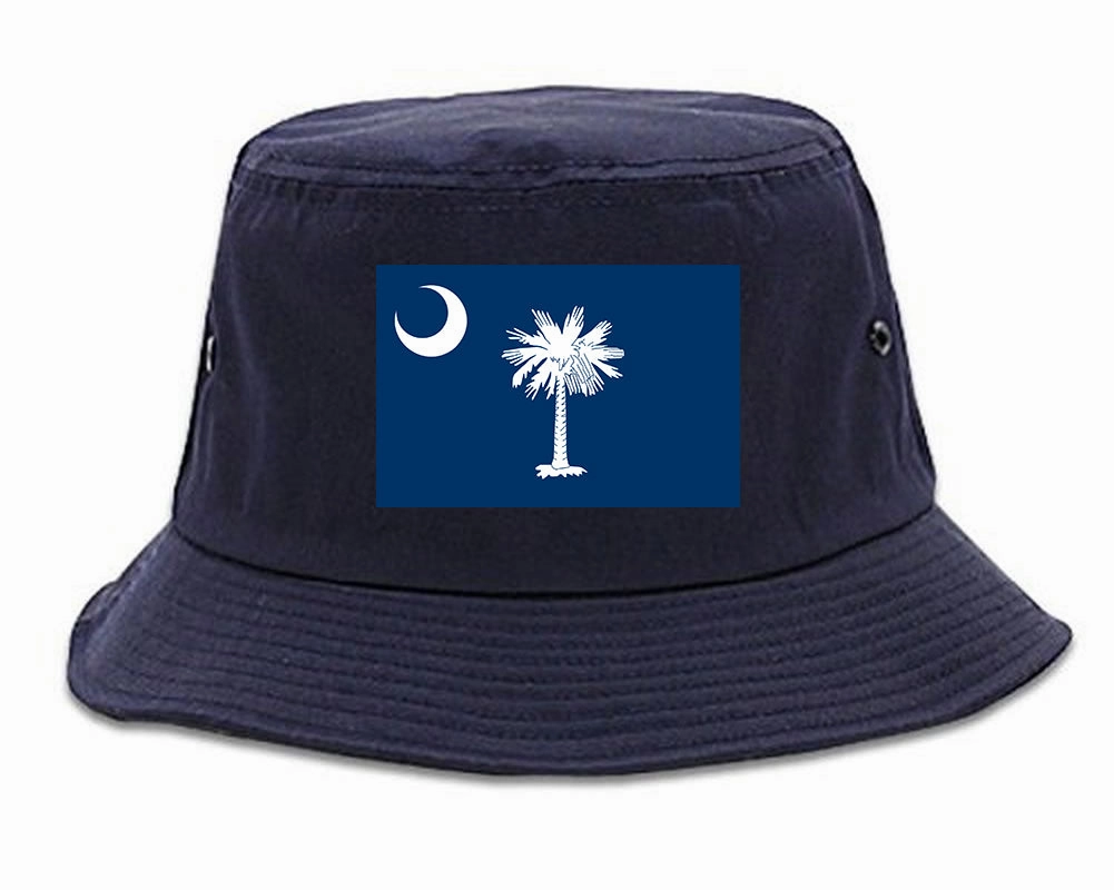 South Carolina State Flag SC Chest Mens Bucket Hat