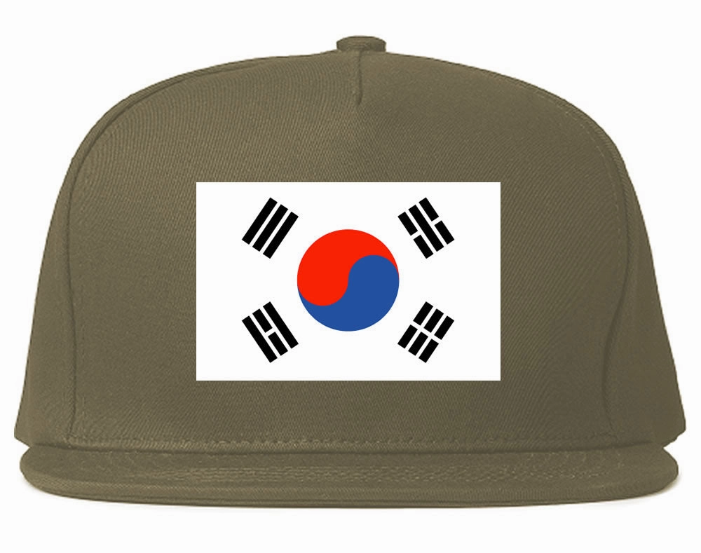 South Korea Flag Country Printed Snapback Hat Cap