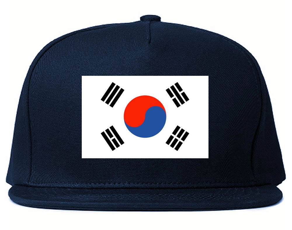South Korea Flag Country Printed Snapback Hat Cap
